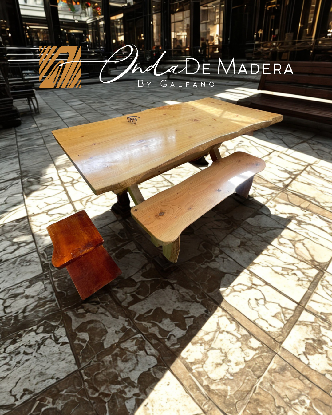 mesa con patas de cedro mesa con patas de cedro